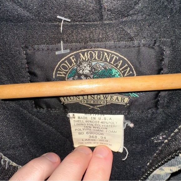 Vintage Wolf Mountain Hunting Wear Leaf Camo Jacket - Picture 2 of 9